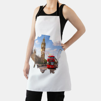 London 26.2 Marathoner Course Map Apron Schort