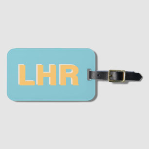 London Airport Blau Reizen Bagagelabel