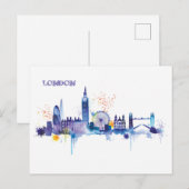 London Art Waterverf Painting Briefkaart (Voorkant / Achterkant)