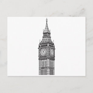 London Big Ben Illustration Briefkaart