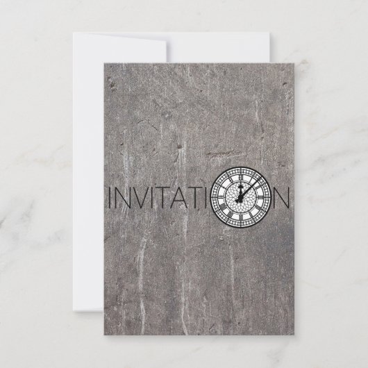 London Big Ben Invitation Conceptual Kaart (Voorkant)