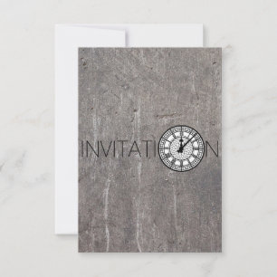 London Big Ben Invitation Conceptual Kaart