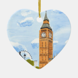 London Big Ben Keramisch Ornament