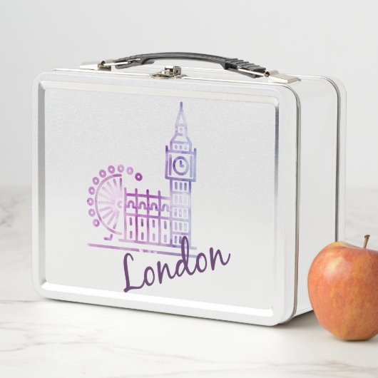 London Big Ben Lunch Box – Groot-Brittannië Metaal (In situ)