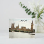 London Big Ben Parlement et carte postale Thames (Debout devant)