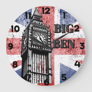 London Big Ben Union Jack Grote Klok