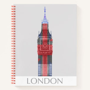 London Big Ben Union Jack Notitieboek