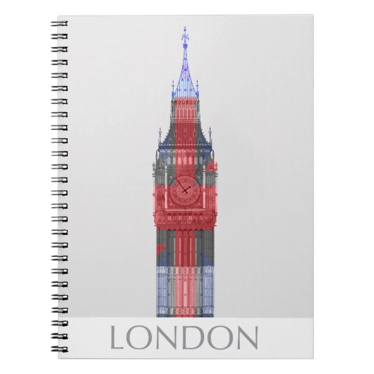 London Big Ben Union Jack Notitieboek (Voorkant)