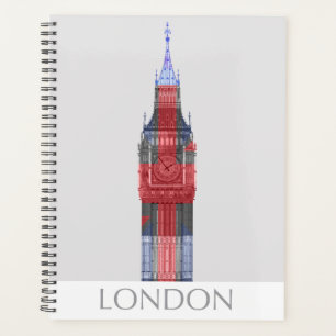 London Big Ben Union Jack Planner