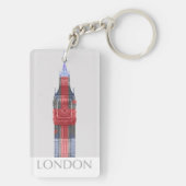 London Big Ben Union Jack Sleutelhanger (achterkant)