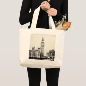 London, Big Ben, Westminster Shopping Grote Tote Bag (Voorkant (product))