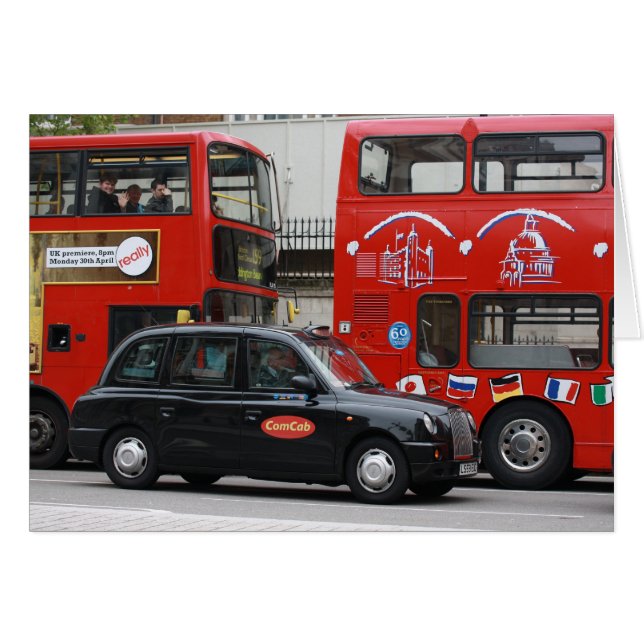 London Black Cab Taxi (Voorkant Horizontaal)