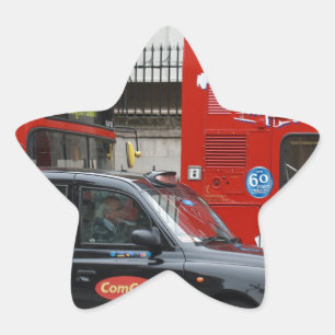 London Black Cab Taxi Ster Sticker