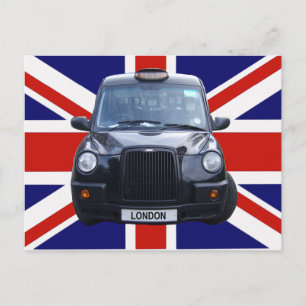 London Black Taxi Cab Briefkaart