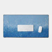 London Blue Abstrait Art Desk Mat (Clavier et souris)