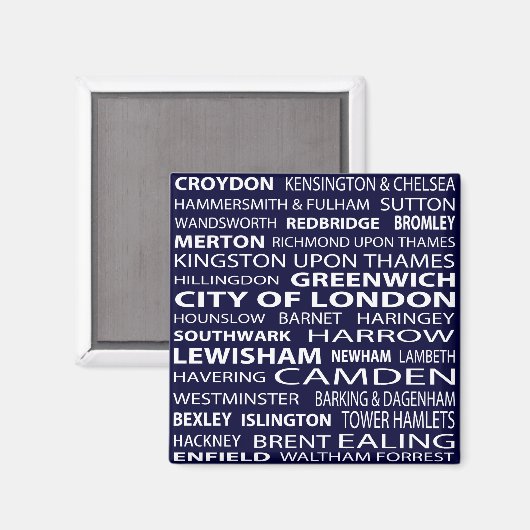London Boroughs Magnet Magneet (Voorkant / Achterkant)
