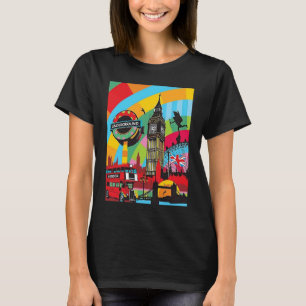 London Bridge Big Ben Pop Art Traveler T-shirt
