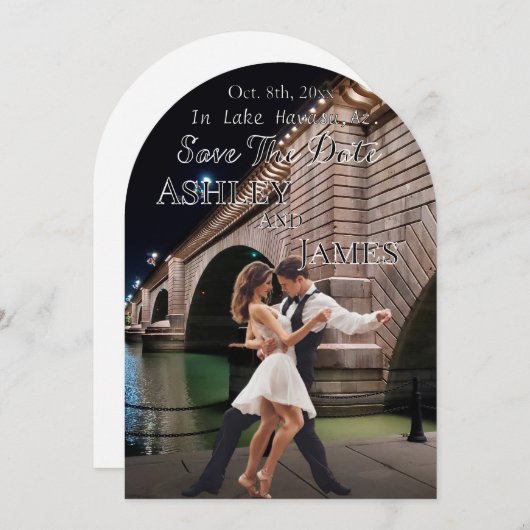 London Bridge Enregistrer la date Invitation (Devant / Derrière)