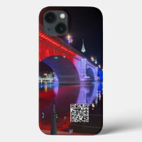 London Bridge in rood wit en blauw