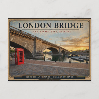 London Bridge Lake Havasu Arizona Briefkaart