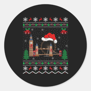 London Bridge Liefhebber Matching Horrelijke Londo Ronde Sticker