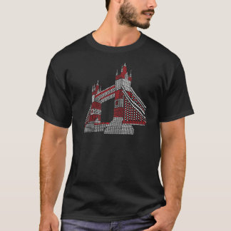 London Bridge met kaartsymbolen T-shirt