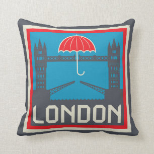 London Bridge met Umbrella Kussen