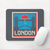 London Bridge met Umbrella Muismat (Met muis)