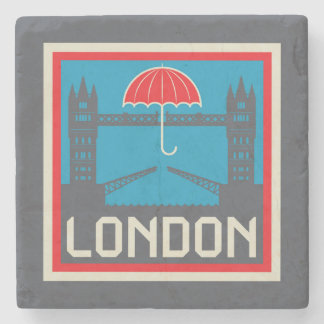 London Bridge met Umbrella Stenen Onderzetter