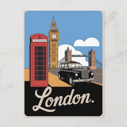 London  briefkaart (Voorkant)