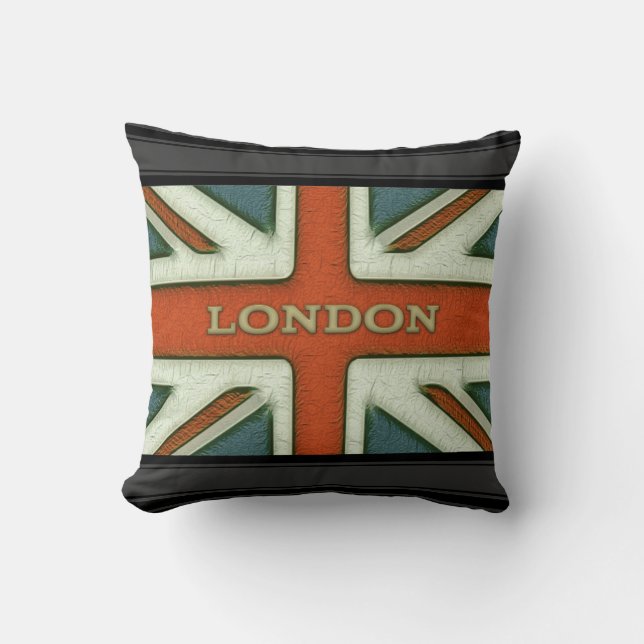 London British Flag Kussen (Voorkant)