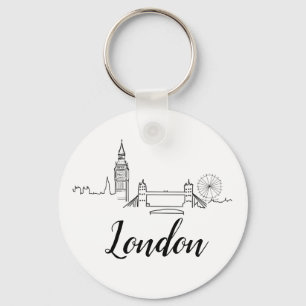 London British Illustration Sleutelhanger
