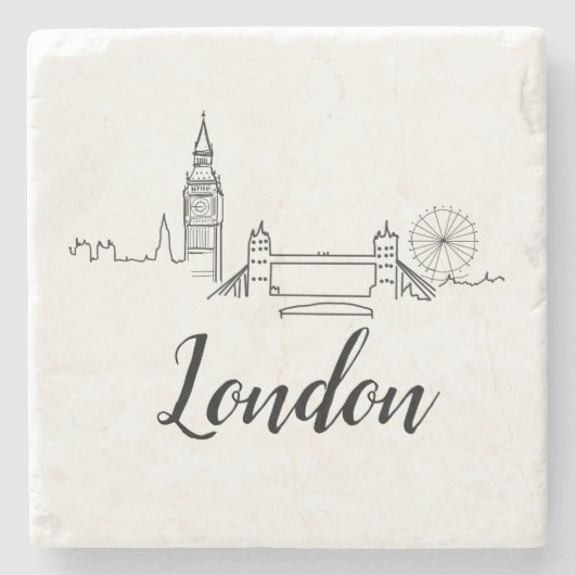 London British Illustration Stone Onderzetter (Voorkant)
