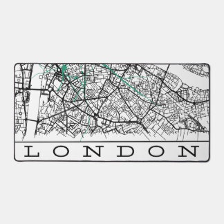 London Bureaubladmat Kaart Bureaumat