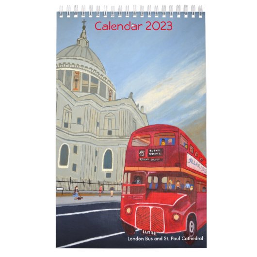 London Bus Calendar 2023 Kalender (Hoes)