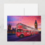 London Bus en Big Ben Briefkaart (Voorkant / Achterkant)