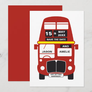 London Bus Enregistrer la carte Date RED