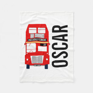 London Bus Fleece Blanket Deken