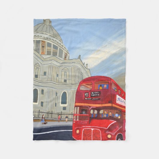 London bus Fleece deken (Voorkant)