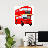 London Bus Poster (Thuiskantoor)