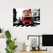 London Bus Poster 5 (Thuiskantoor)