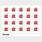 London Bus Ronde Sticker (Vel)