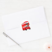 London Bus Ronde Sticker (Envelop)