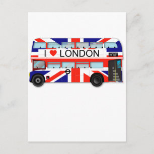 London Bus Union Jack Briefkaart