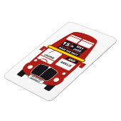 London Bus Wedding Save the Date Magneet (Linkerzijde)