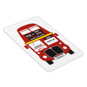 London Bus Wedding Save the Date Magneet (Rechterzijde)