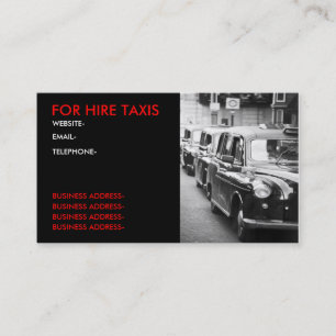 London cabbies visitekaartje