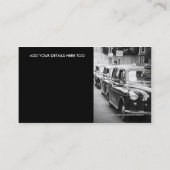 London cabbies visitekaartje (Achterkant)