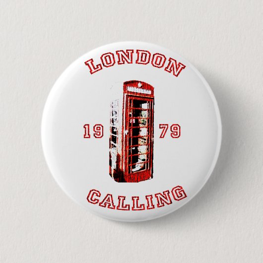 London Calling 1979 Ronde Button 5,7 Cm (Voorkant)