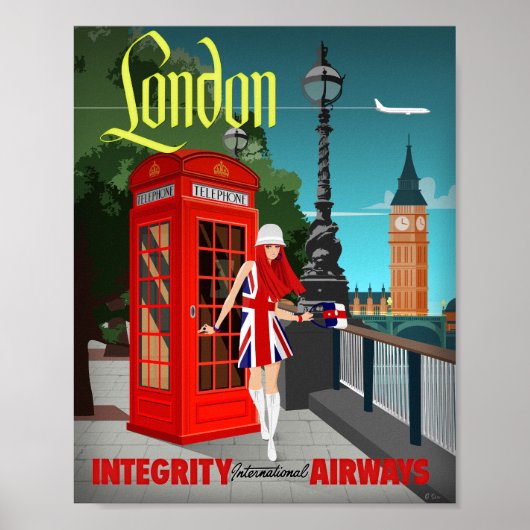 London Calling Art Print (Voorkant)
